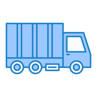 Kamyon. Web simgesi basit illüstrasyon