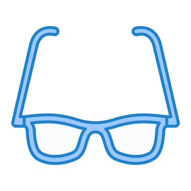 Gözlük. Web simgesi basit illüstrasyon