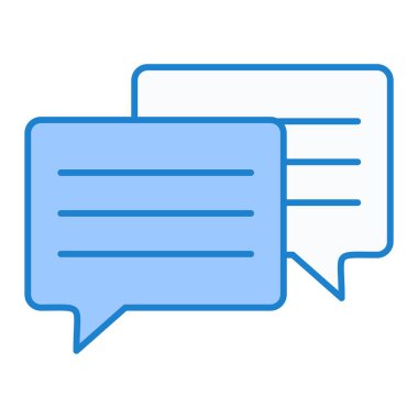 Sohbet mesajı vektör illüstrasyonu