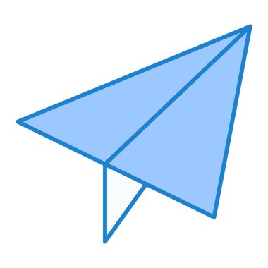 kağıt düzlem vektör illüstrasyonu