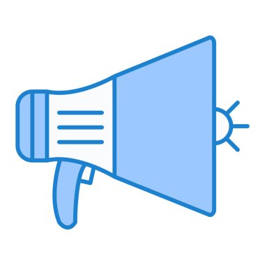 Megafon ikonu vektör illüstrasyonu