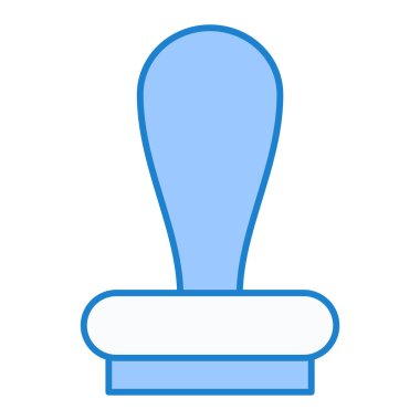 Tablonun mavi ve beyaz çizgi simgesinin vektör çizimi