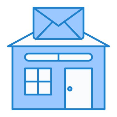 Posta kutusu. Web simgesi basit illüstrasyon