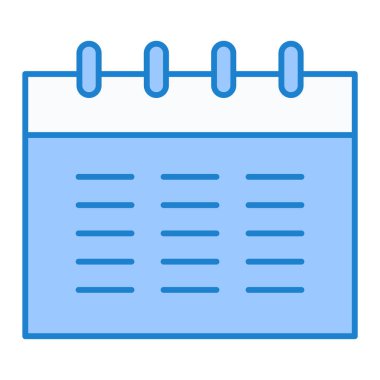 Takvim simgesi vektör illüstrasyonu