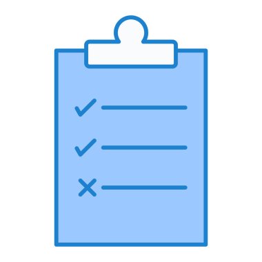 Kontrol listesi simgesi vektör illüstrasyonu