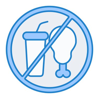 Sigara ikonu yok. Web için bira içecek vektör simgelerinin basit bir çizimi