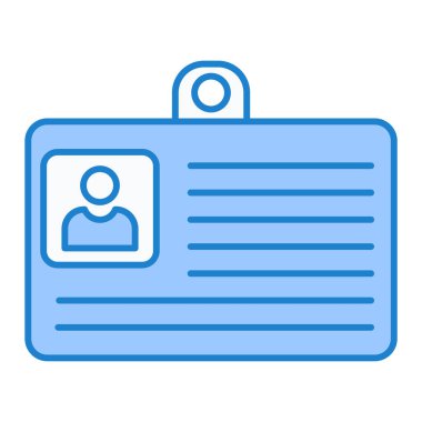 ID kart simgesi vektör illüstrasyonu