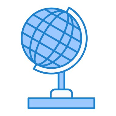 Küre. Web simgesi basit illüstrasyon