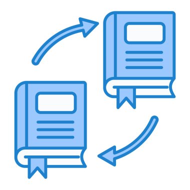 kitap simgesi vektör illüstrasyonu
