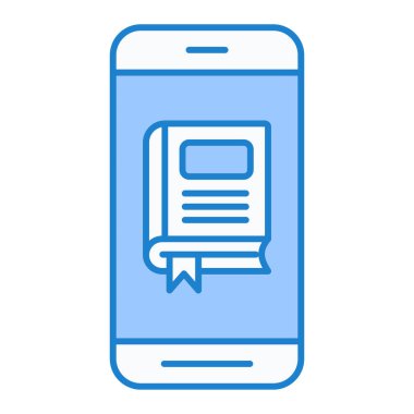 Cep telefonlu akıllı telefon, vektör illüstrasyonu