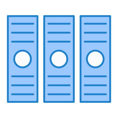 dosya dizinleri ikon vektör illüstrasyonu