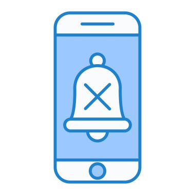 Cep telefonu simgesi, vektör illüstrasyonu