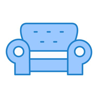 kanepe ikonu vektör illüstrasyonu