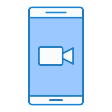 Cep telefonu çizgisi biçim vektör illüstrasyon tasarımlı akıllı telefon