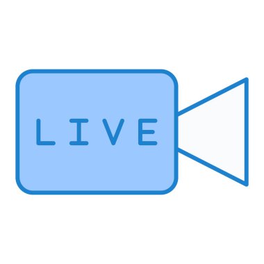 video kamera ikonu vektör illüstrasyon tasarımı