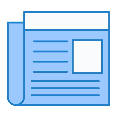 Belge. Web simgesi basit illüstrasyon