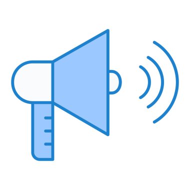 Megafon ikonu vektör illüstrasyonu