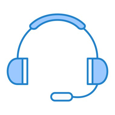 Kulaklık. Web simgesi basit illüstrasyon