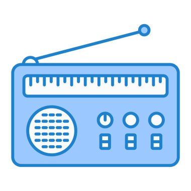 radyo simgesi vektör illüstrasyonu