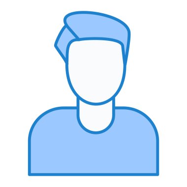 Doktor. Web simgesi basit illüstrasyon