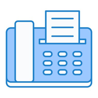 faks simgesi vektör illüstrasyonu