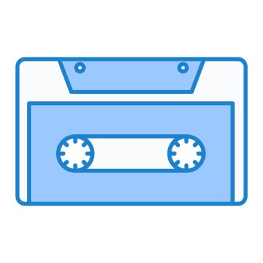 kaset teybi ikon vektör illüstrasyon grafik tasarımı