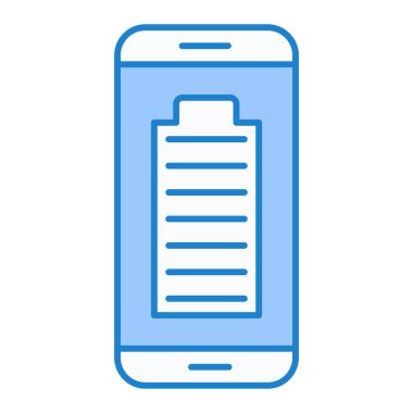 cep telefonu şarj simgesi vektör çizimi