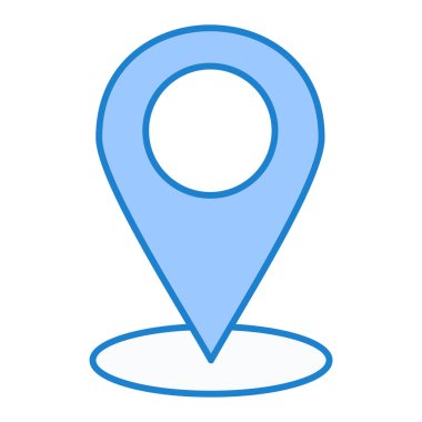 harita pin ikonu vektör illüstrasyonu