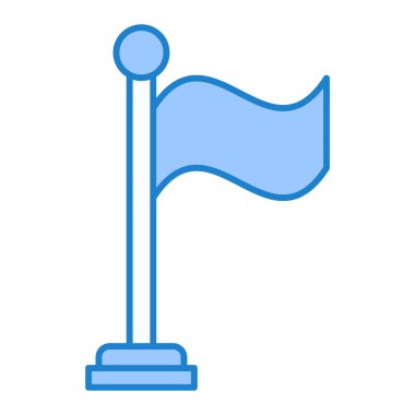 bayrak ikonu vektör illüstrasyonu