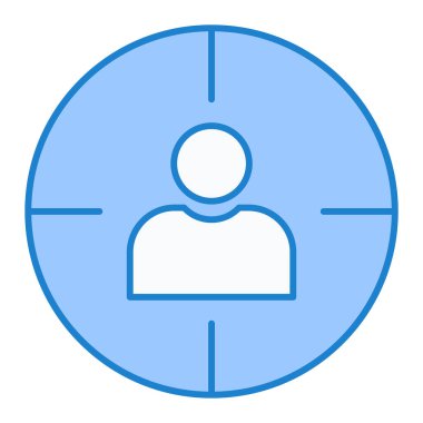 kullanıcı. Web simgesi basit illüstrasyon