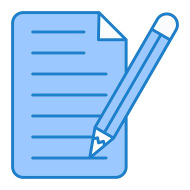 Belge. Web simgesi basit illüstrasyon