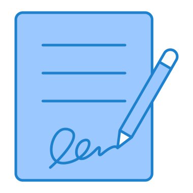 Belge. Web simgesi basit illüstrasyon