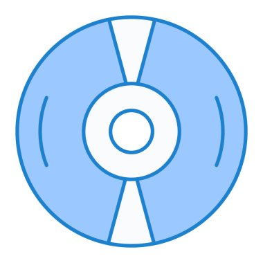 cd disk simgesi vektör illüstrasyonu