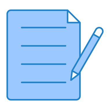 Belge. Web simgesi basit illüstrasyon