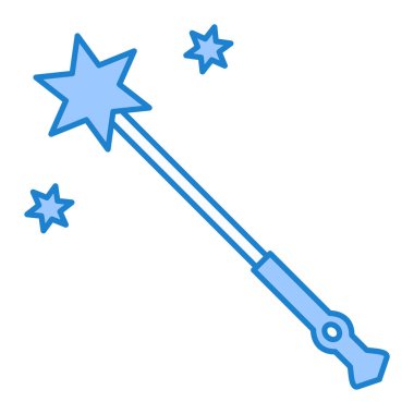 Sihirli çubuk simgesi vektör çizimi