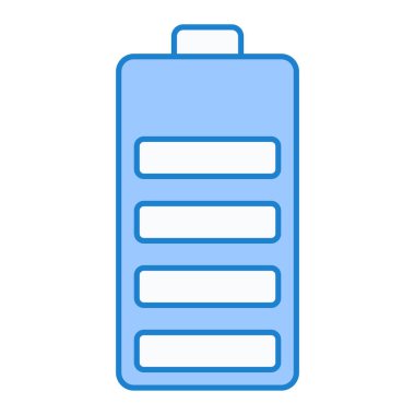 Batarya şarjı. Basit illüstrasyon