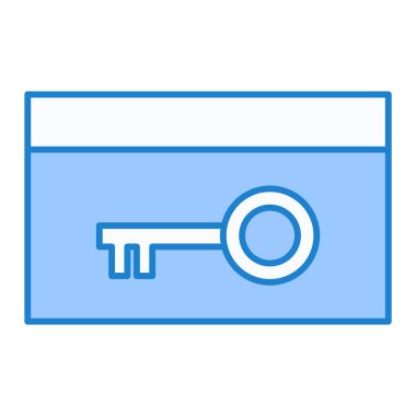 Anahtar simgesi vektör illüstrasyonu