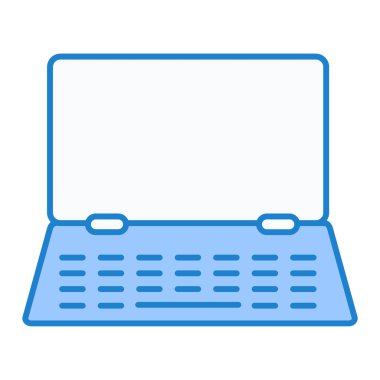 Dizüstü bilgisayar simgesi vektör çizimi