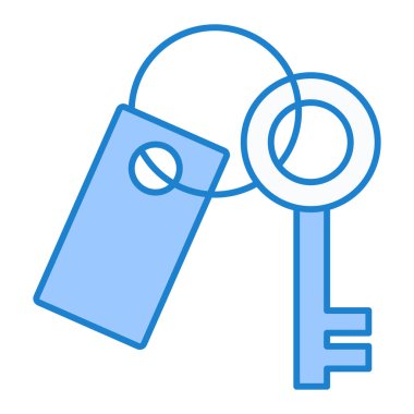 anahtar kilit simgesi vektör çizimi grafik tasarımı