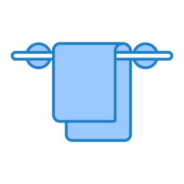 havlu ikonu vektör illüstrasyonu