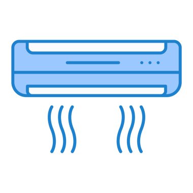 Klima ikonu. Web için su ısıtıcı vektör simgelerinin özet çizimi