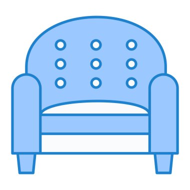 kanepe ikonu vektör illüstrasyonu