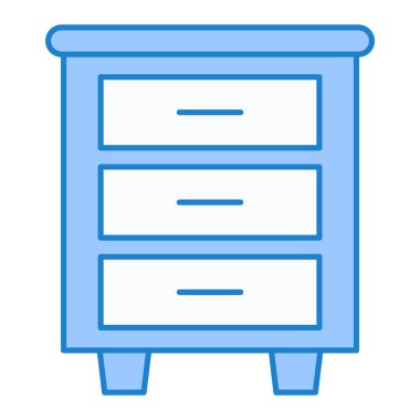 Kabine ikonu vektör illüstrasyonu