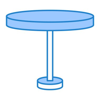 Tablo ve lamba simgesinin vektör çizimi. ağ için mobilya koleksiyonu ve etkinlik sembolü.