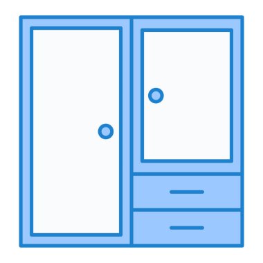 Kapı. Web simgesi basit illüstrasyon