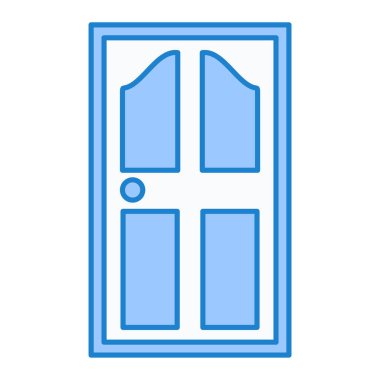  kapı simgesi vektör illüstrasyonu