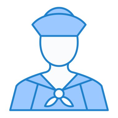 Sailor simgesi vektör çizimi