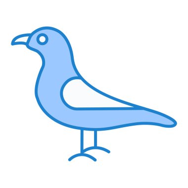 kuş simgesi vektör illüstrasyonu