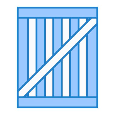 Çit. Web simgesi basit illüstrasyon