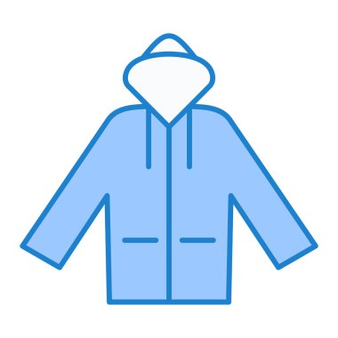 Ceket. Web simgesi basit illüstrasyon